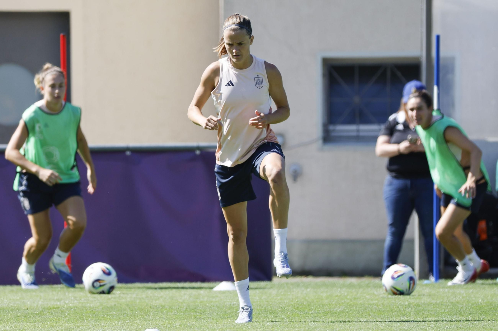 Las fotos de España antes de enfrentarse a Suiza en la Eurocopa femenina