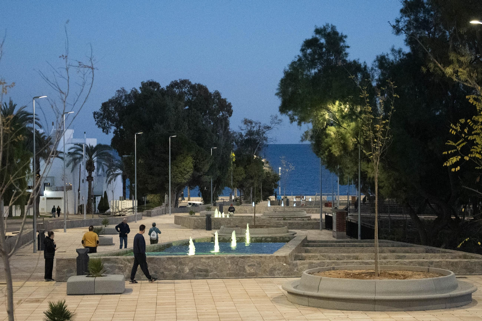 Las imágenes de la inauguración de la primera fase de la adecuación de la Rambla San Antonio de Aguadulce