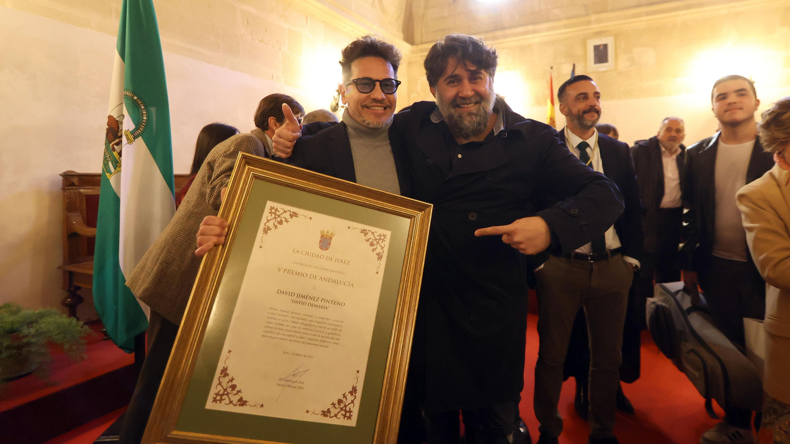 David DeMaría, premio Día de Andalucía del Ayuntamiento de Jerez