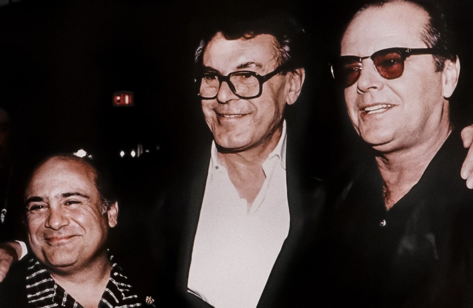 DeVito, Forman y Nicholson, actores y director de 'Alguien voló sobre el nido del cuco'.