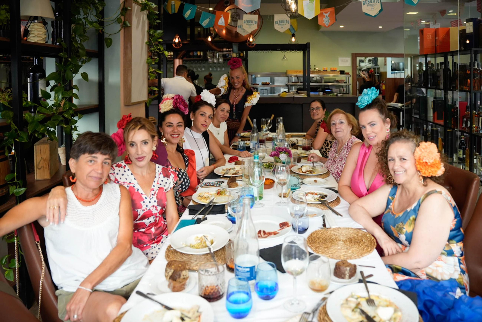 Disfrutando de la feria del mediodía en la jornada del jueves