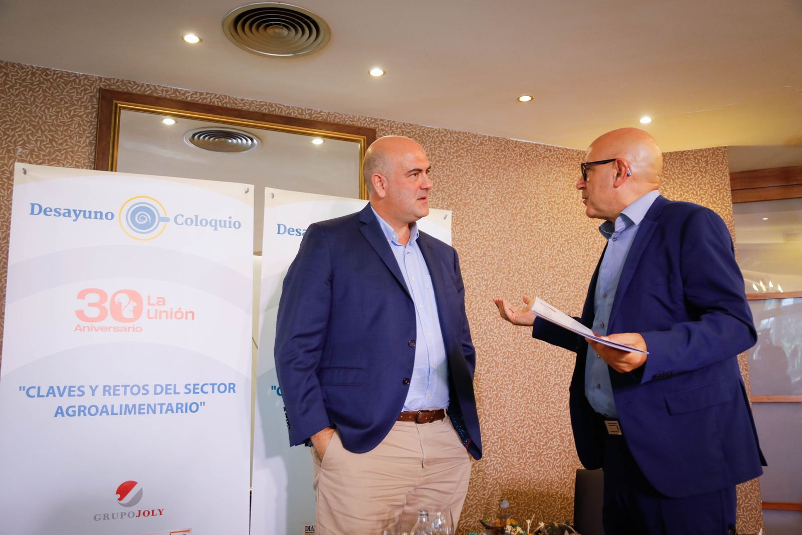 Imágenes del desayuno coloquio de Diario de Almería, con Jesús Barranco, CEO de La Unión