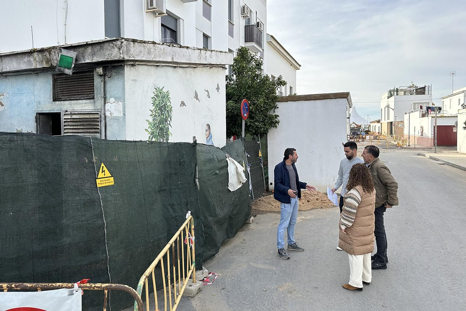 La obra para el traslado del transformador de Plaza Santa María en San Juan culminará este mes