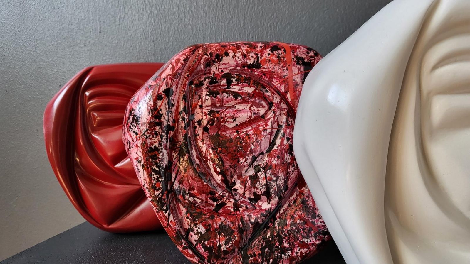 Rosa blanca, rosa roja