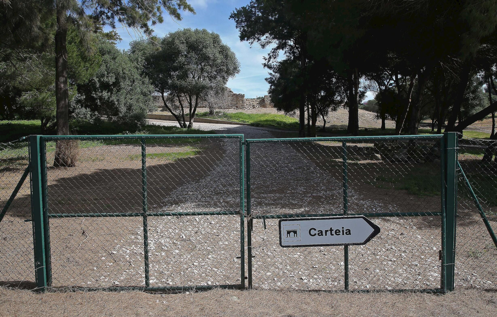 El yacimiento de Carteia ha pasado una semana cerrado al público.