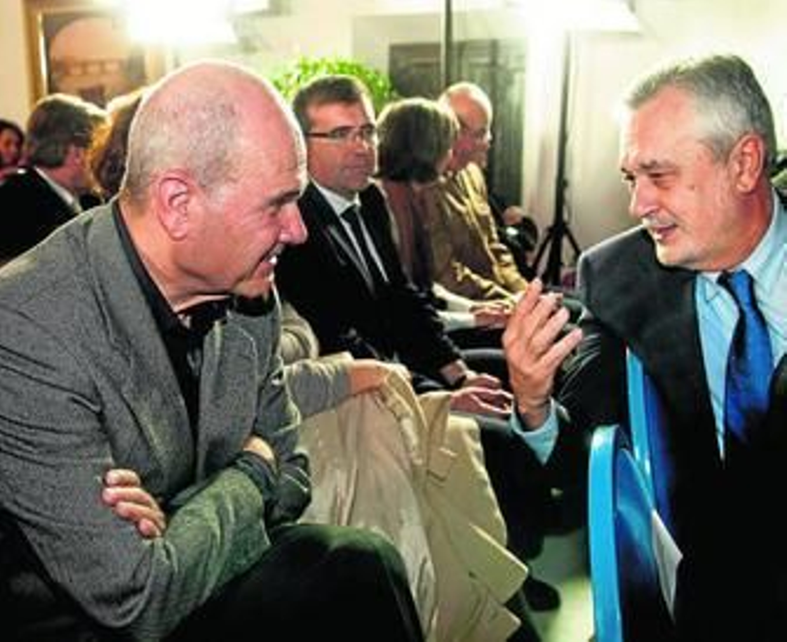 Manuel Chaves y José Antonio Griñán, en un acto de su partido.