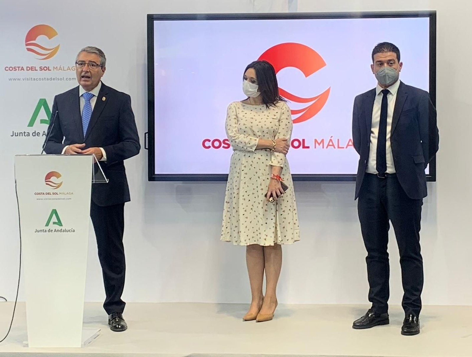 Salado, Del Cid y Ortega, este jueves, en Madrid.