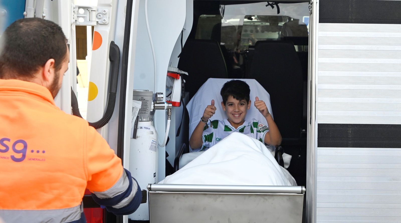 Salida niños heridos accidente Adamuz