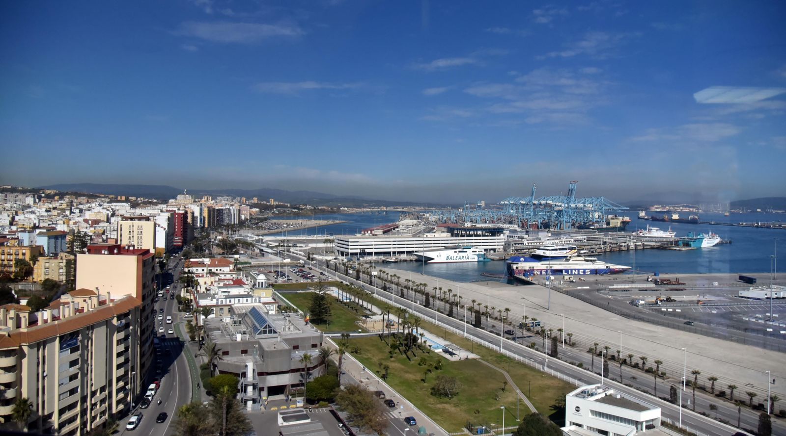 Vista del Puerto de Algeciras.