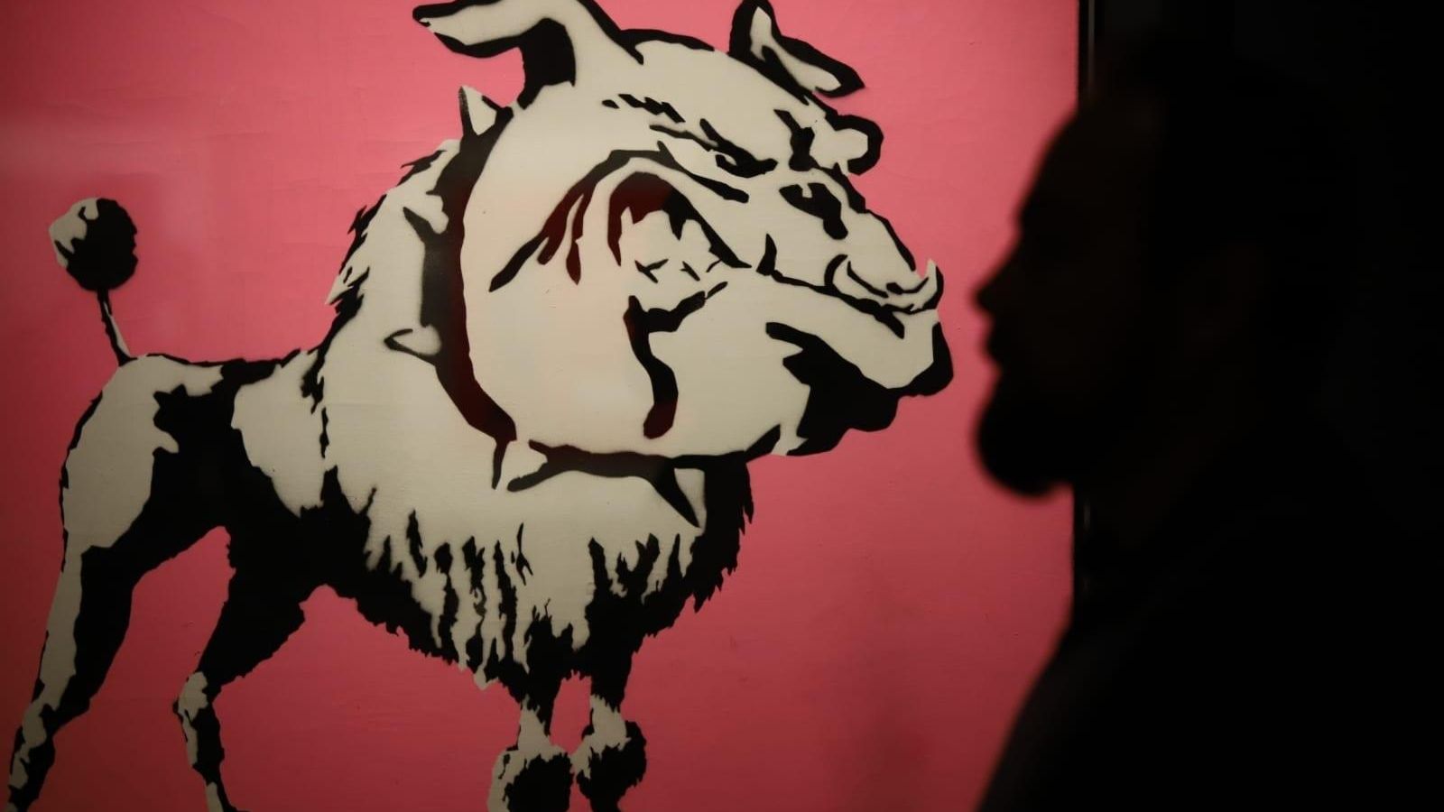 Una conocida serigrafía del artista, en la muestra.