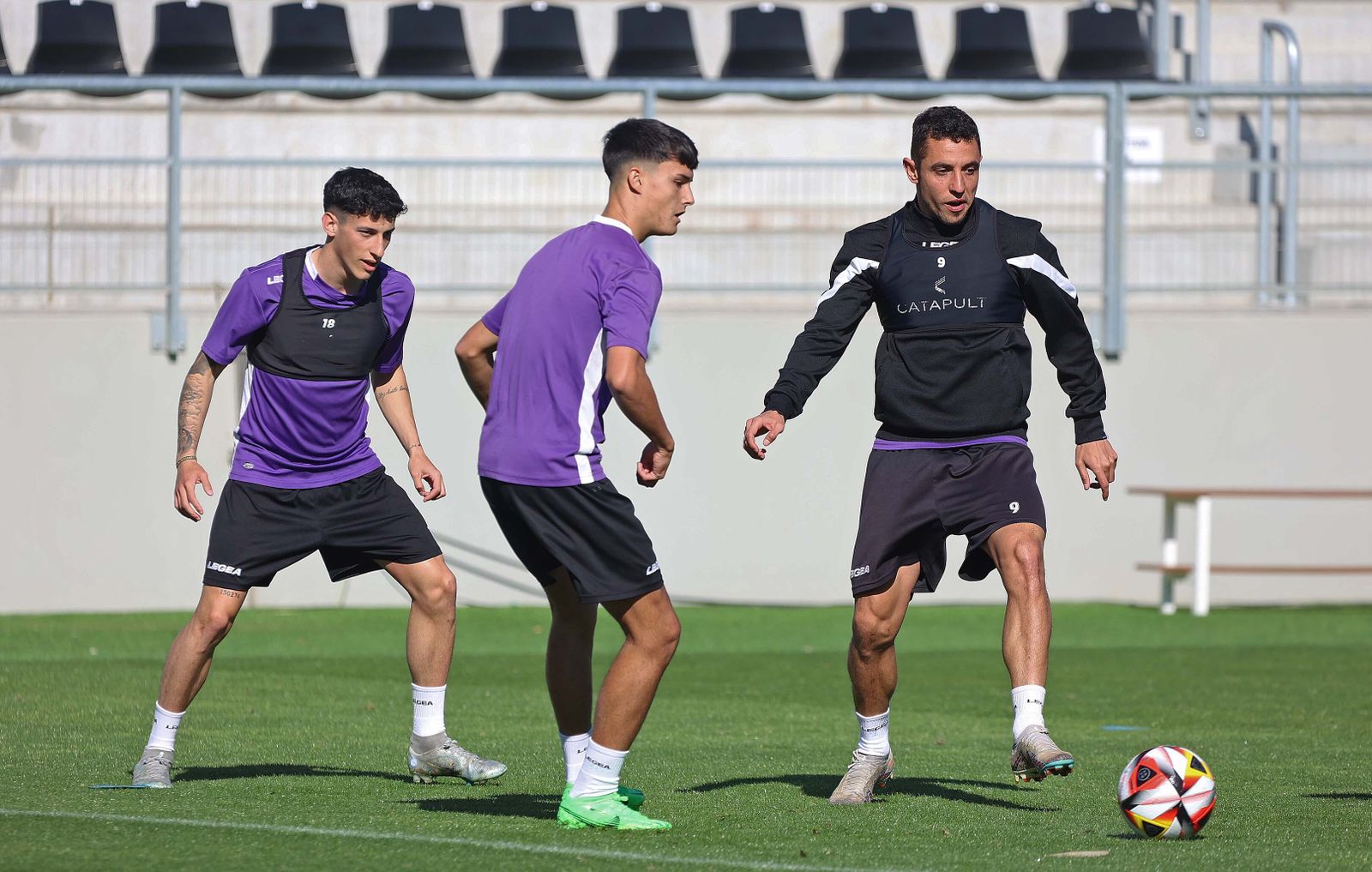 Fotos del entrenamiento de la Balona