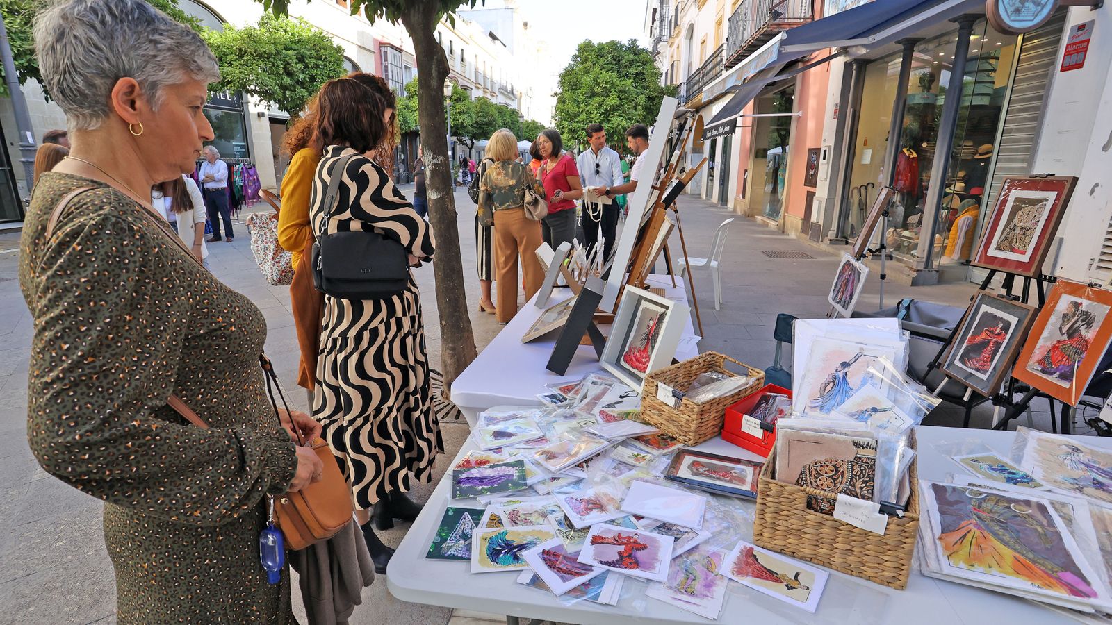 El centro de Jerez lleno este sábado
