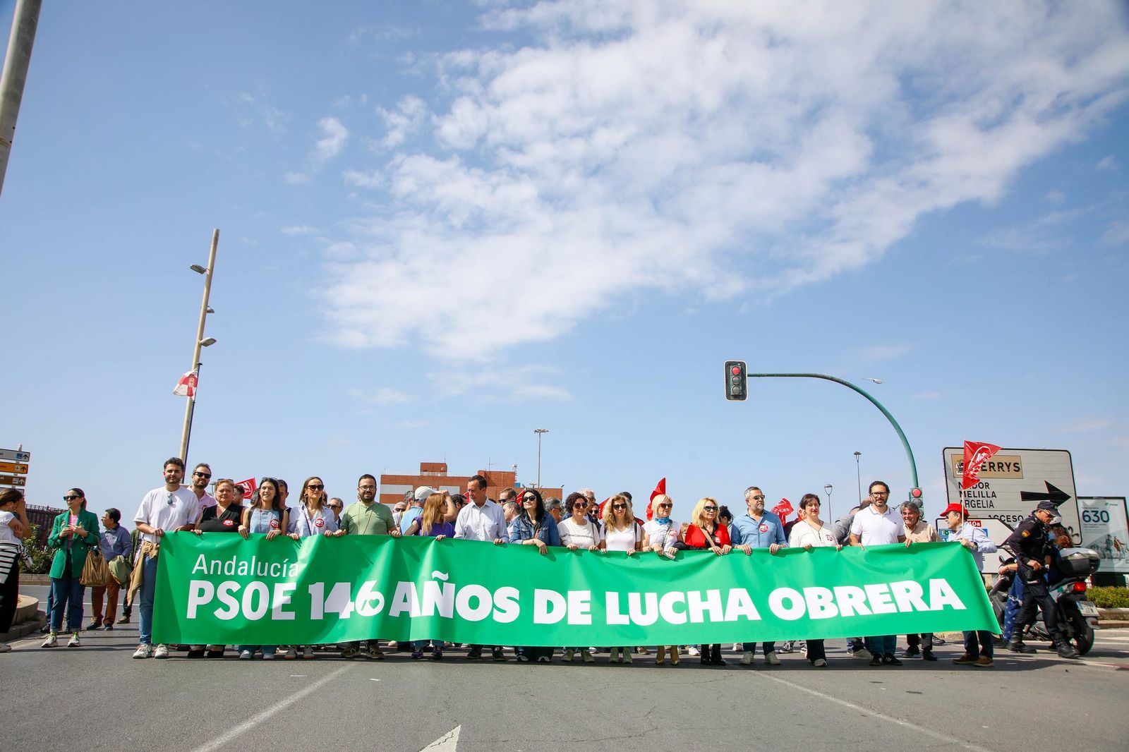 Las imágenes de la manifestaciones del 1 mayo en Almería, Día del Trabajador