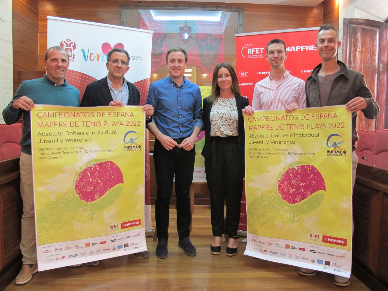 Presentación de la cita deportiva nacional esta mañana en Vera.