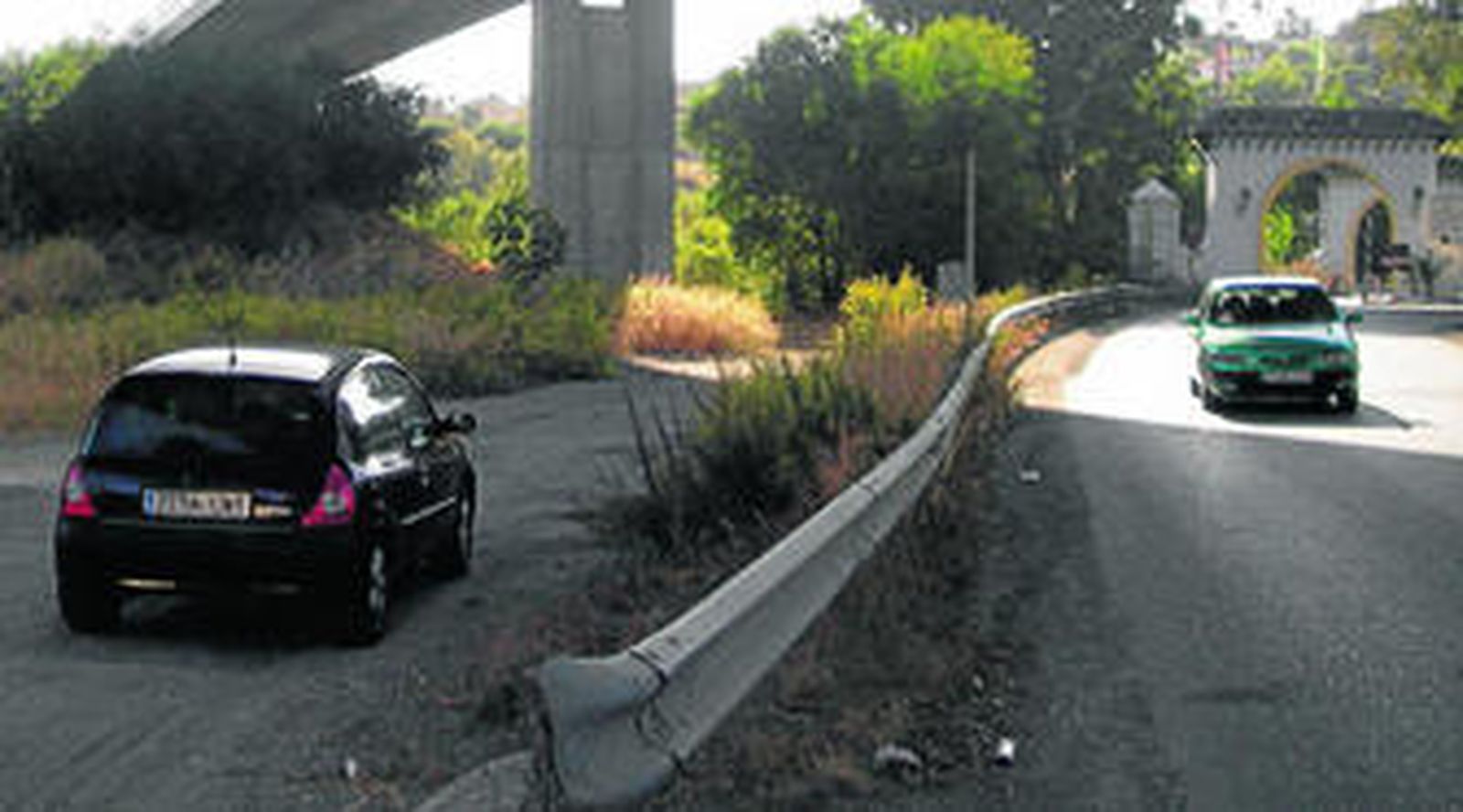 Zona donde fue hallado el cadáver del joven.