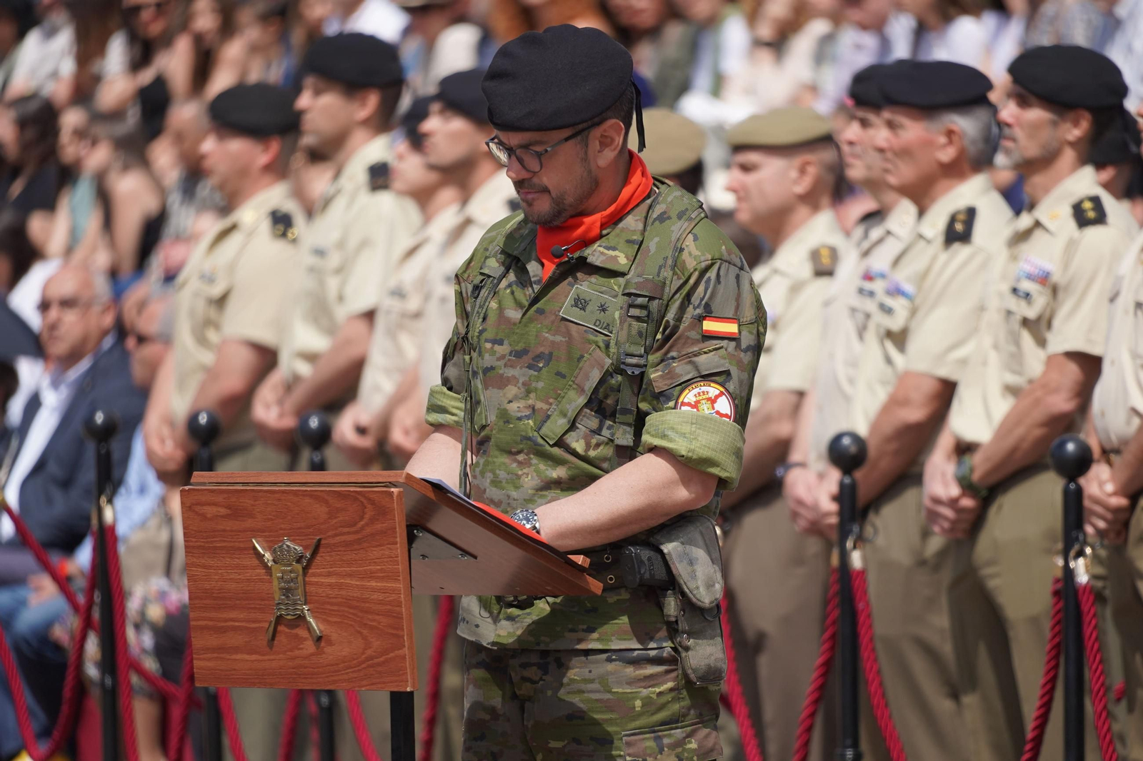 Parada militar para despedir al contingente Flanco Este Letonia XVII