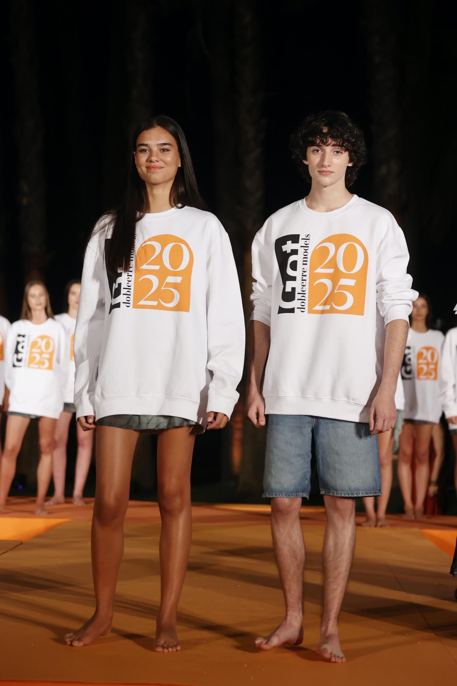 Los ganadores del Concurso Got Doblerre Models, Luna Atteen y Adrian Masera.