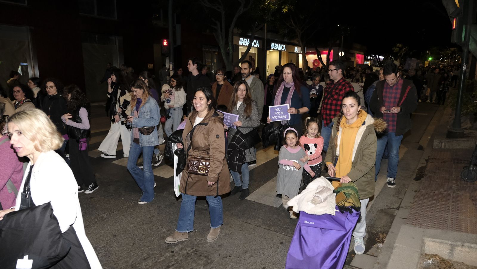 Imágenes de las manifestaciones por el Día de la Mujer en Almería