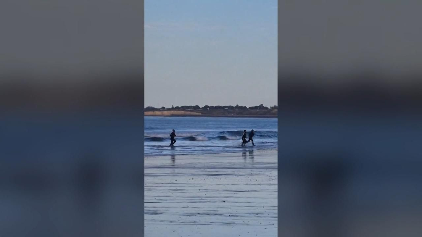 Una playa de El Puerto, escenario de un desembarco relacionado con el petaqueo