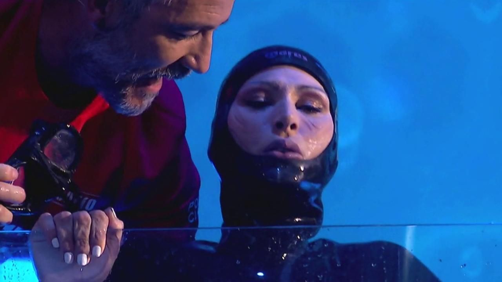 Rosa López en la prueba de apnea de 'El Desafío'