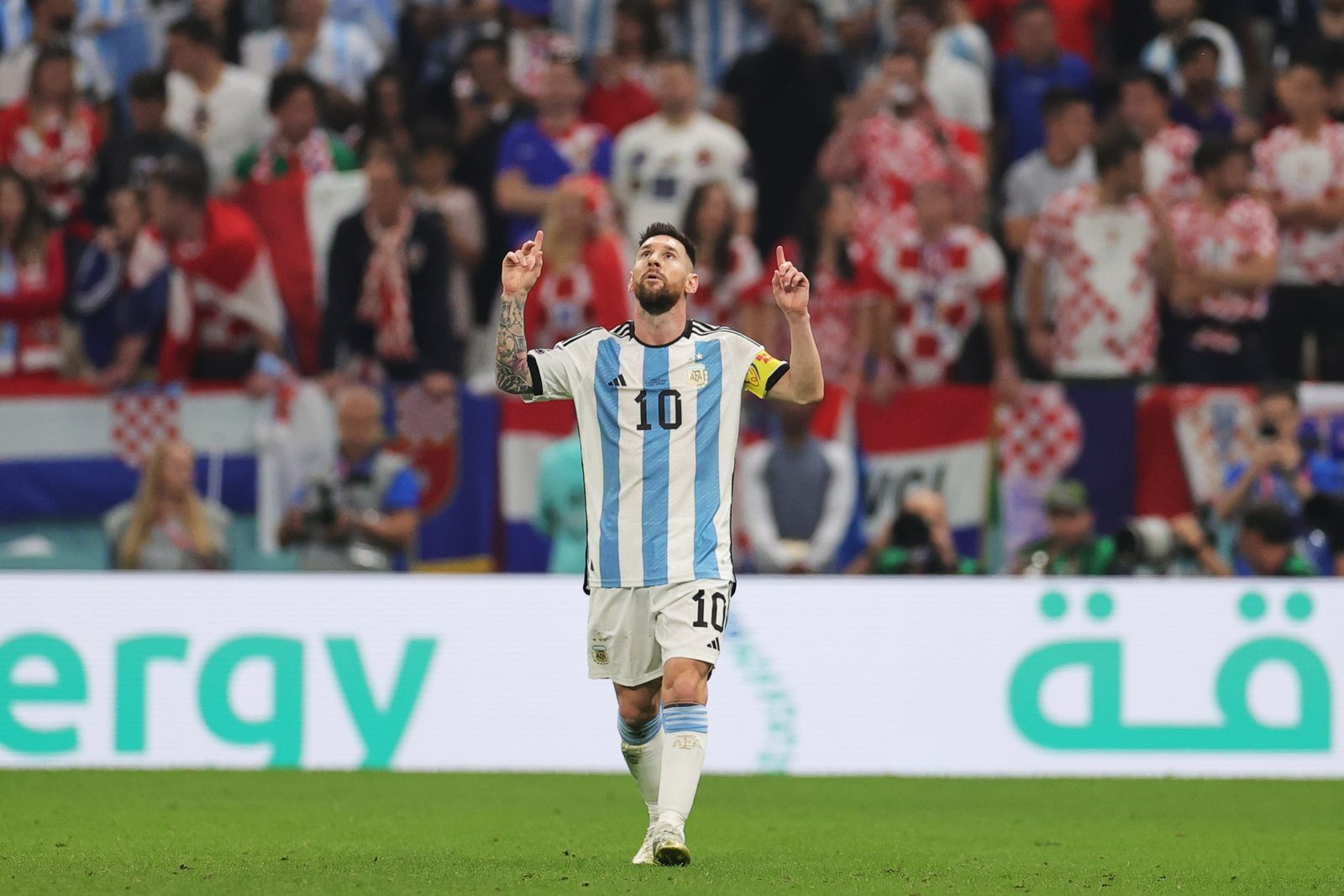 Las fotos de Messi contra Croacia