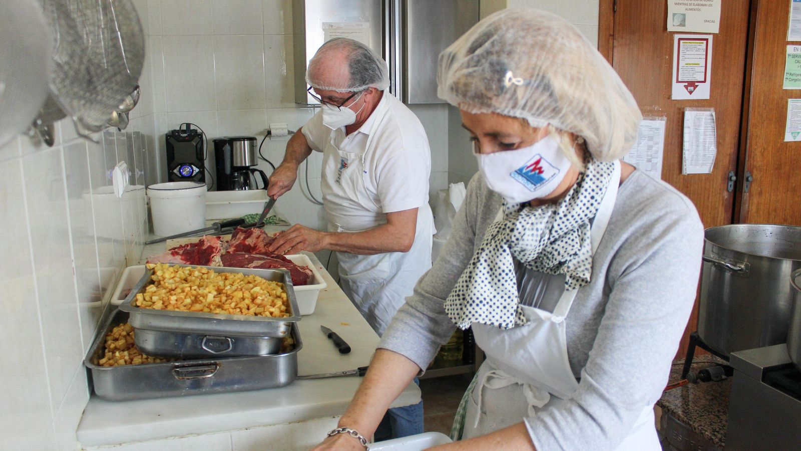 Preparación de los almuerzos