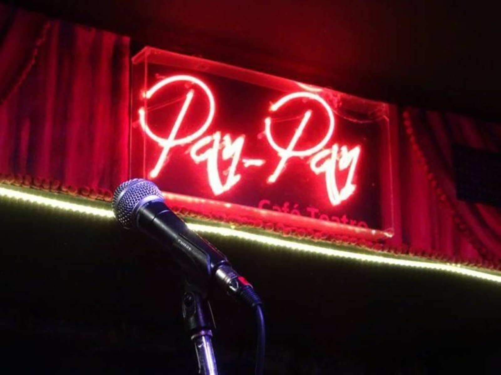 Escenario del café teatro Pay Pay.