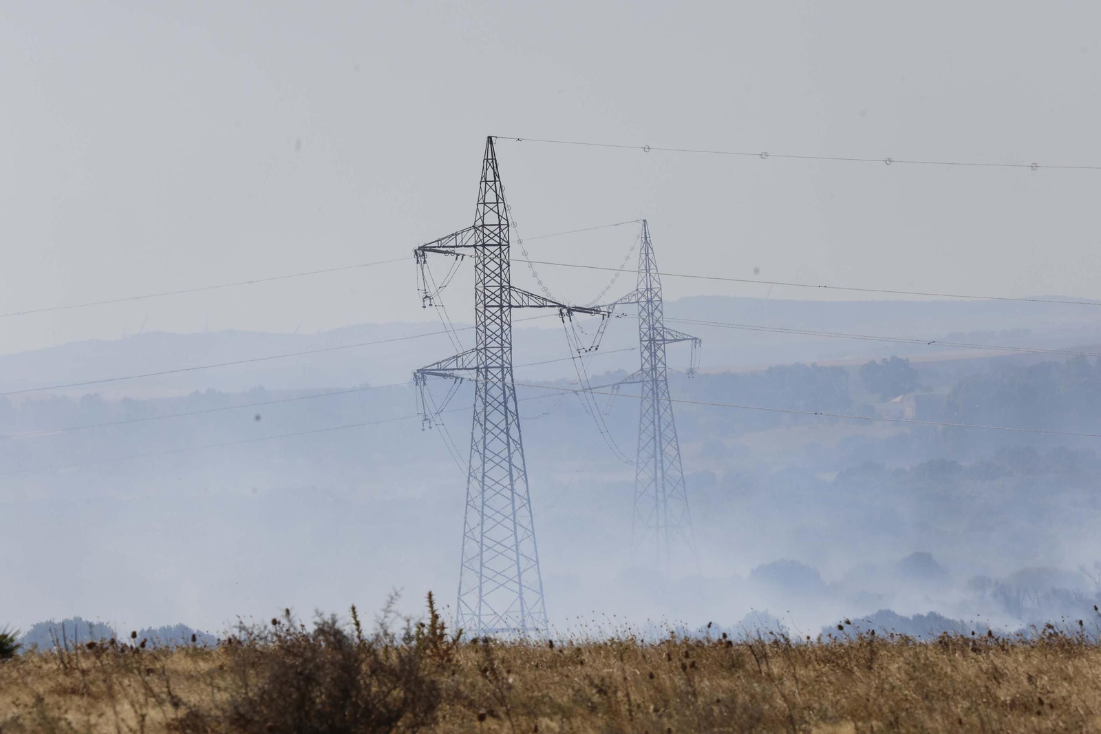 Las fotografías del incendio forestal en Facinas (Tarifa)
