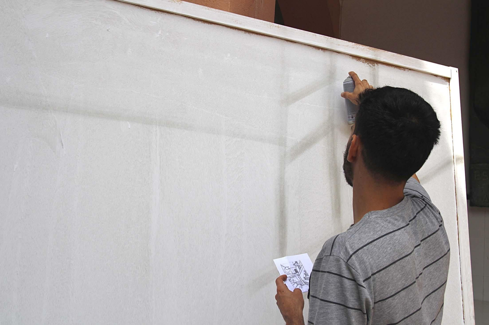 El concurso de graffiti realizado en la Escuela de arte León Ortega