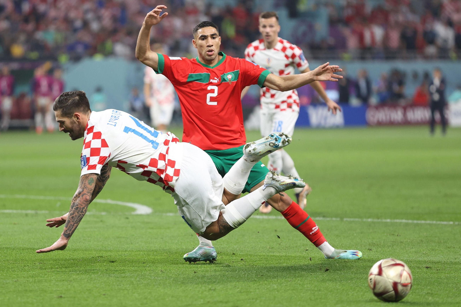 Las fotos del Croacia-Marruecos del Mundial de Qatar