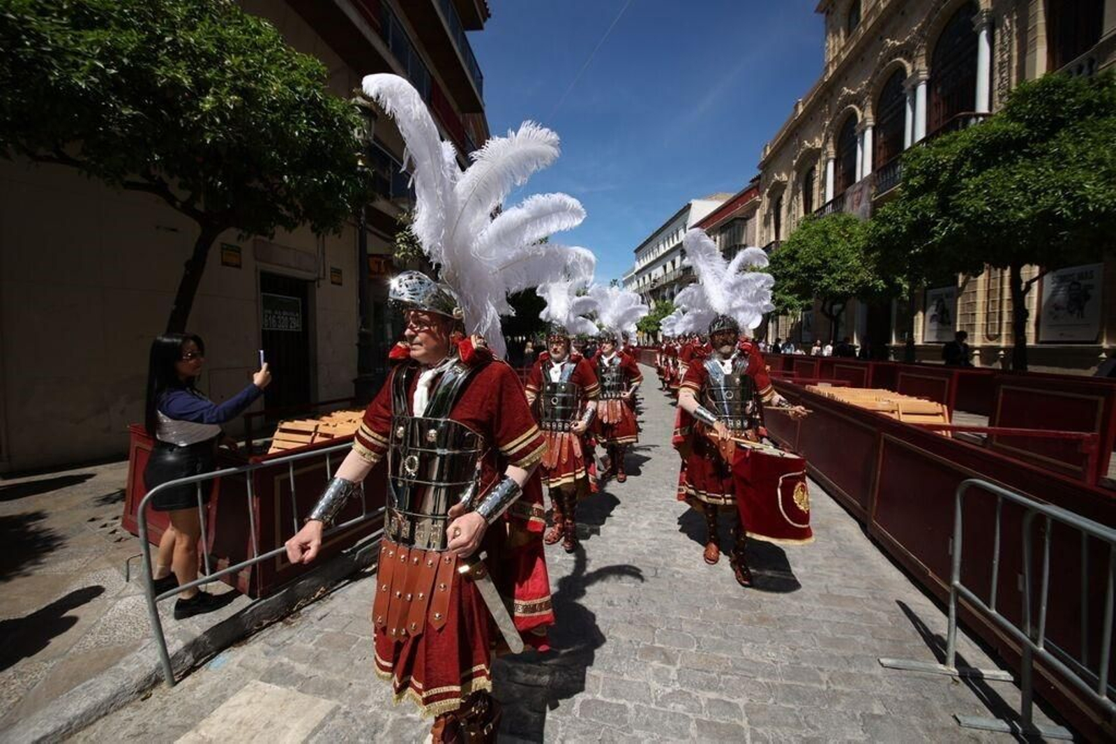 Una imagen de la Guardia Romana del Transporte.