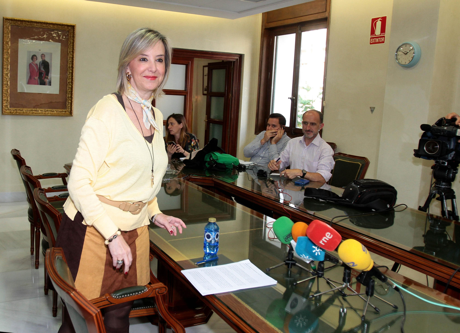 La fiscal superior andaluza tuvo ayer un encuentro con los medios informativos.