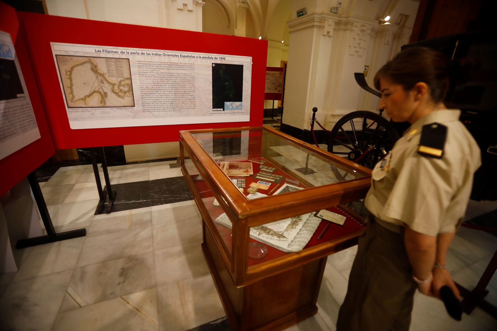 La exposición 'Cuba, Puerto Rico y Filipinas, 1492-1898 cuatro siglo de gestas en ultramar', en imágenes