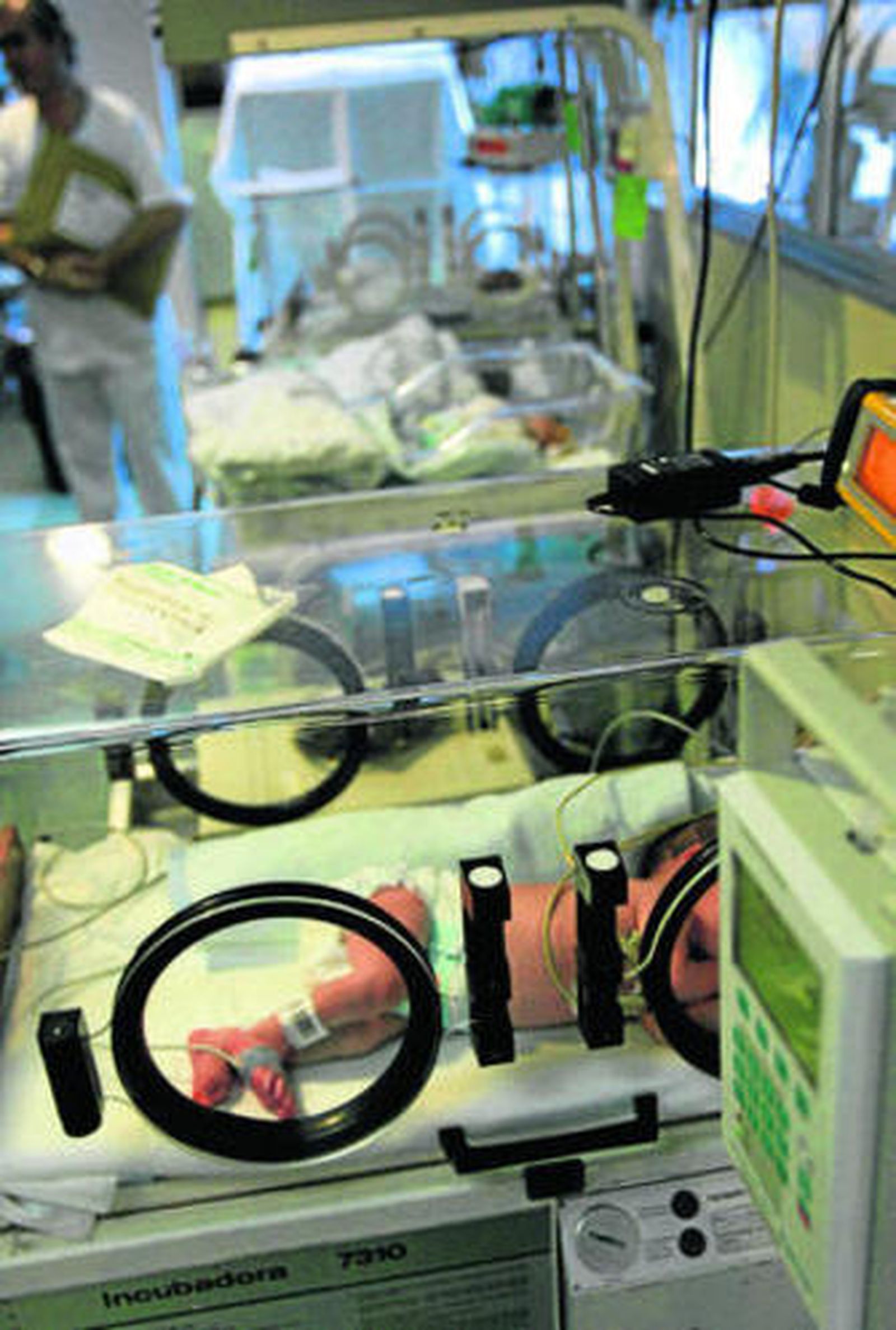Incubadora en una Unidad de Neonatología.