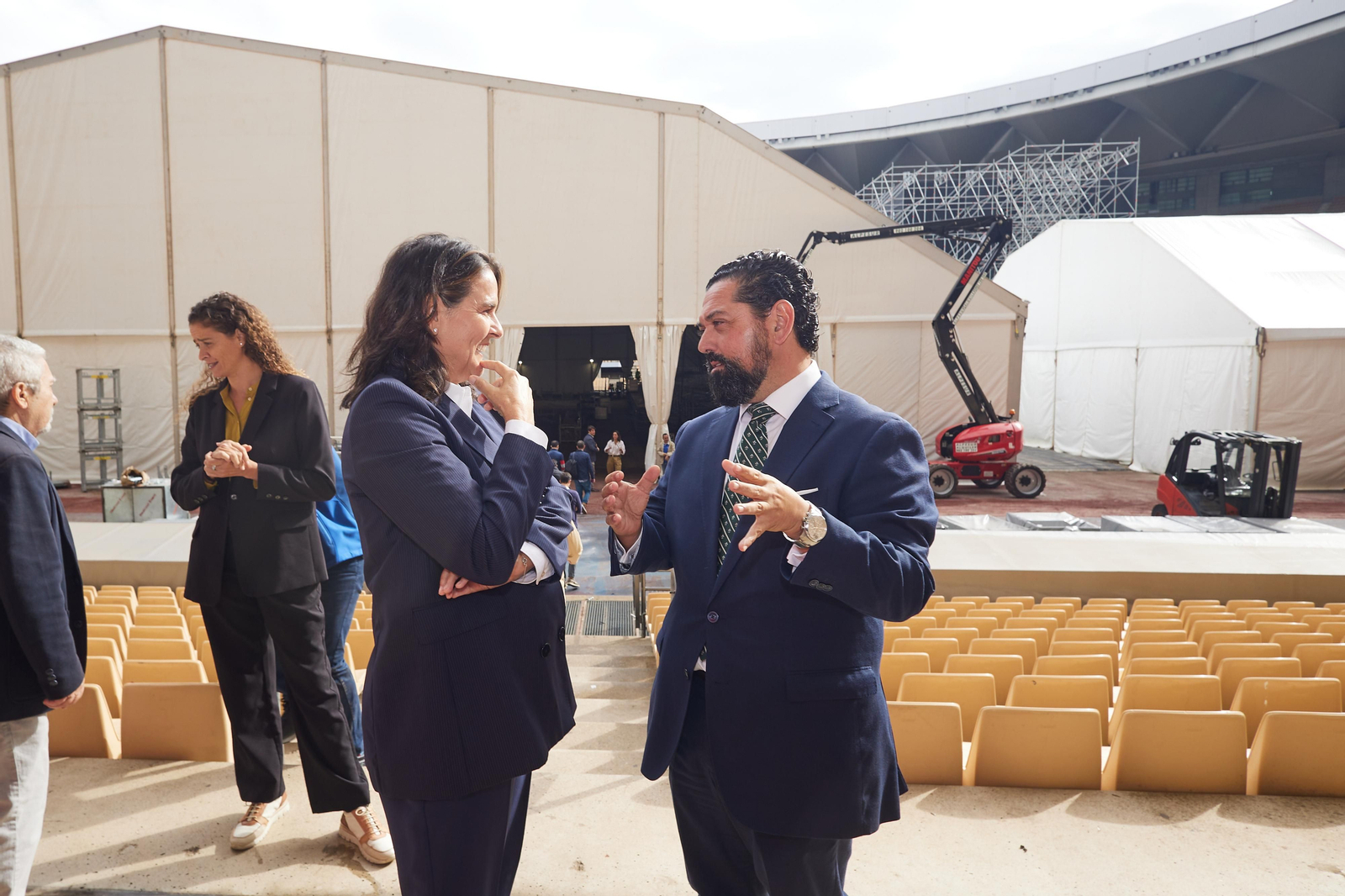 Las fotos del Estadio de la Cartuja para el tenis