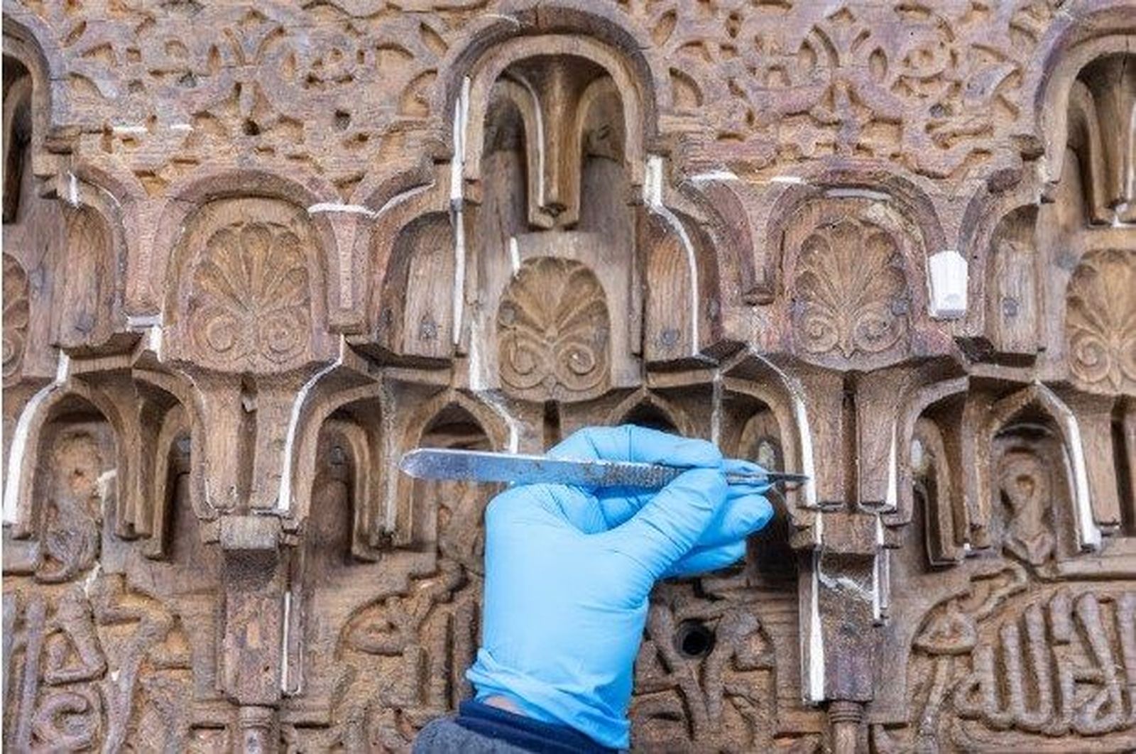 Trabajos de restauración en la Alhambra.