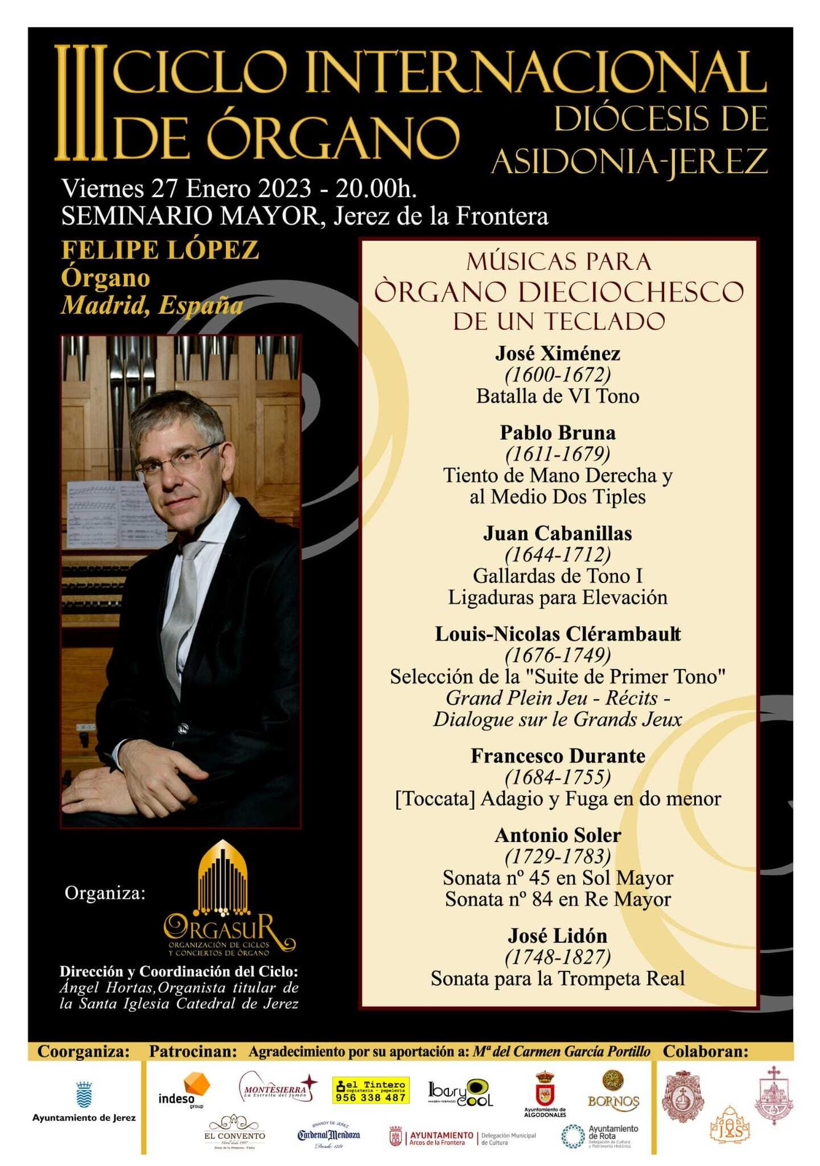 Cartel del organista.