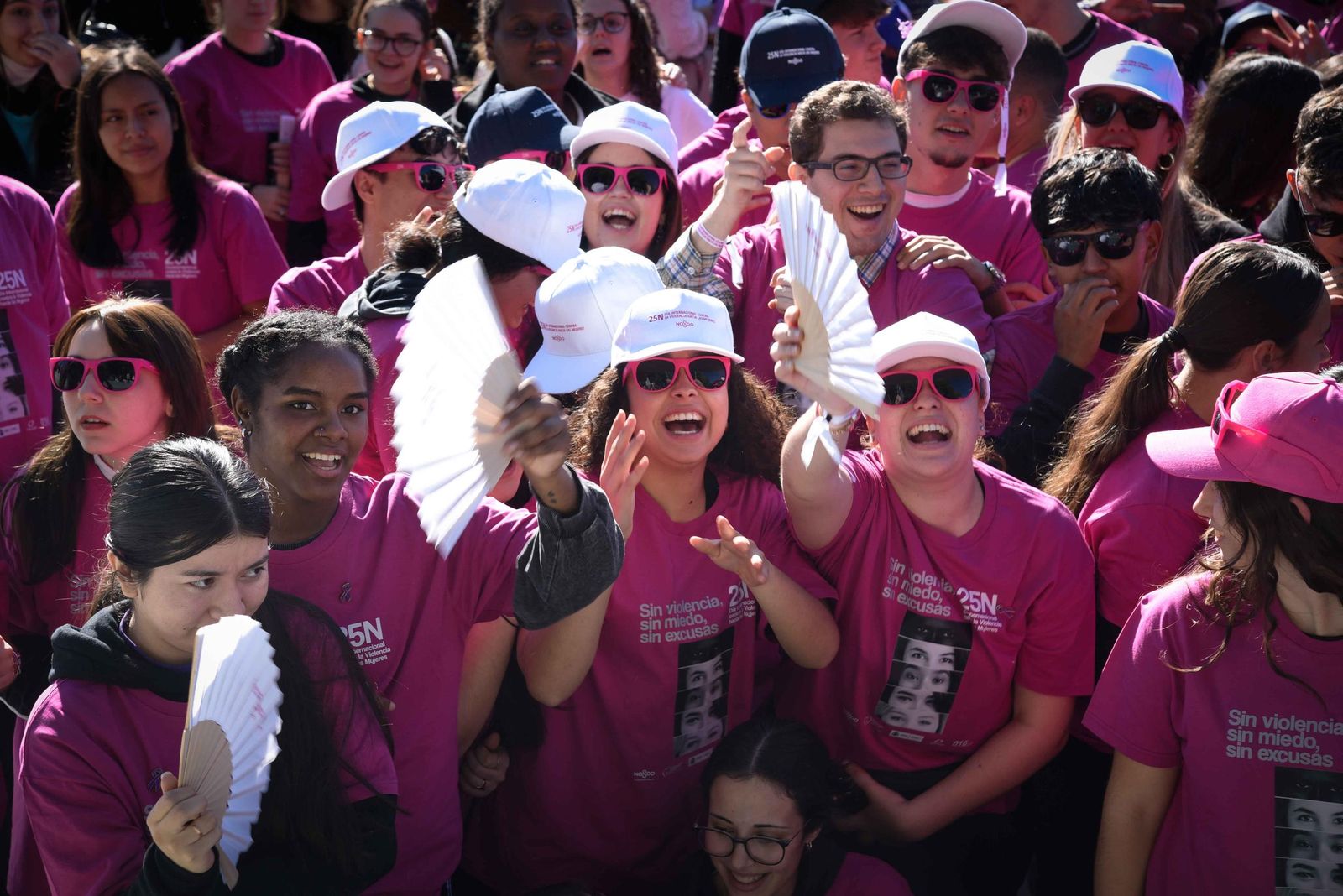 El 'flashmob' con motivo del 25-N