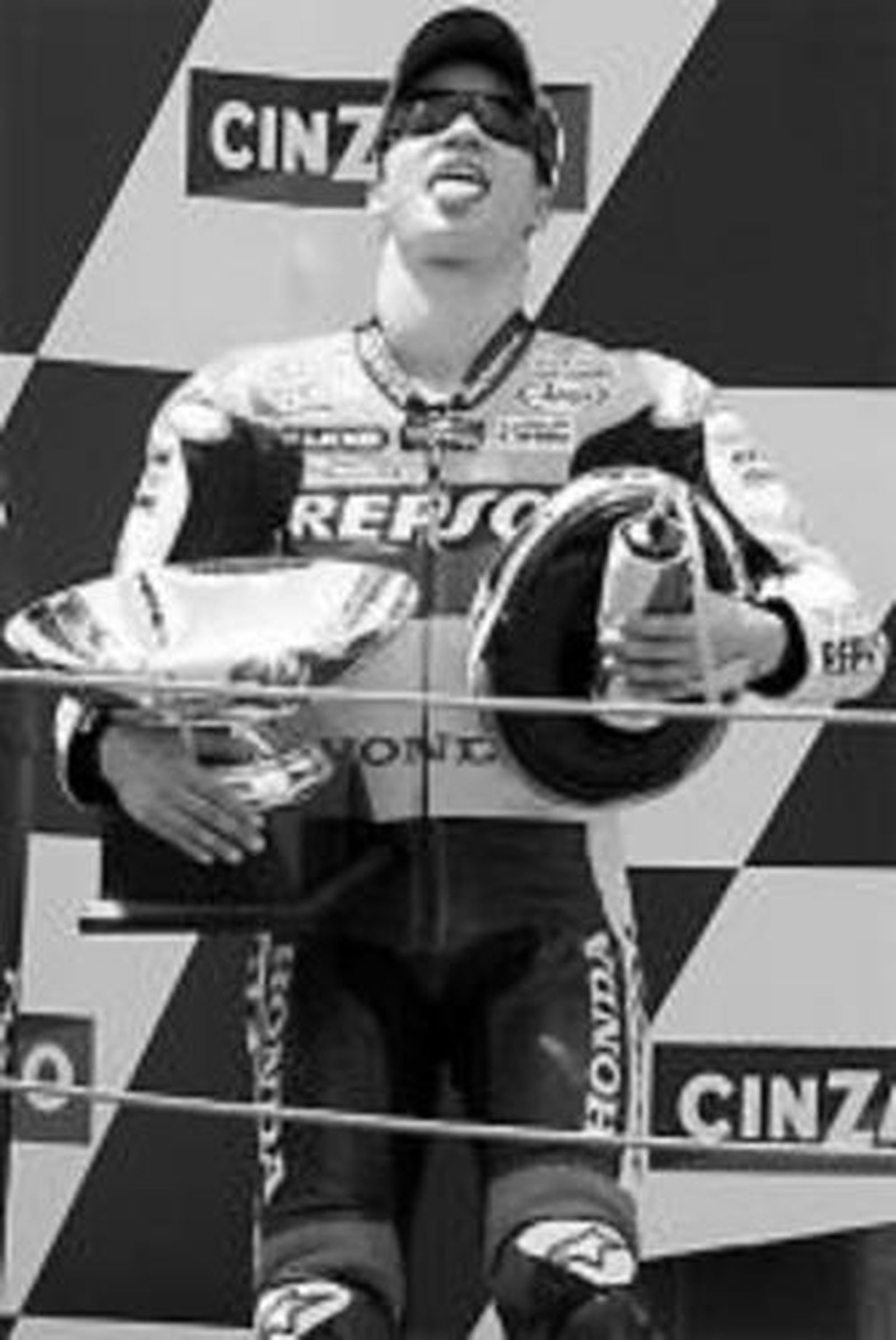 Pedrosa, en el podio catalán.