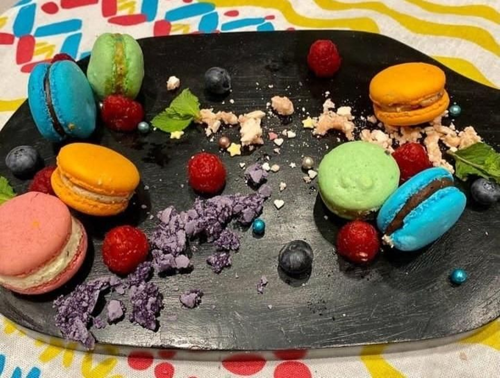 Un postre de macarons de un candidato de 'MasterChef Junior' en Barcelona