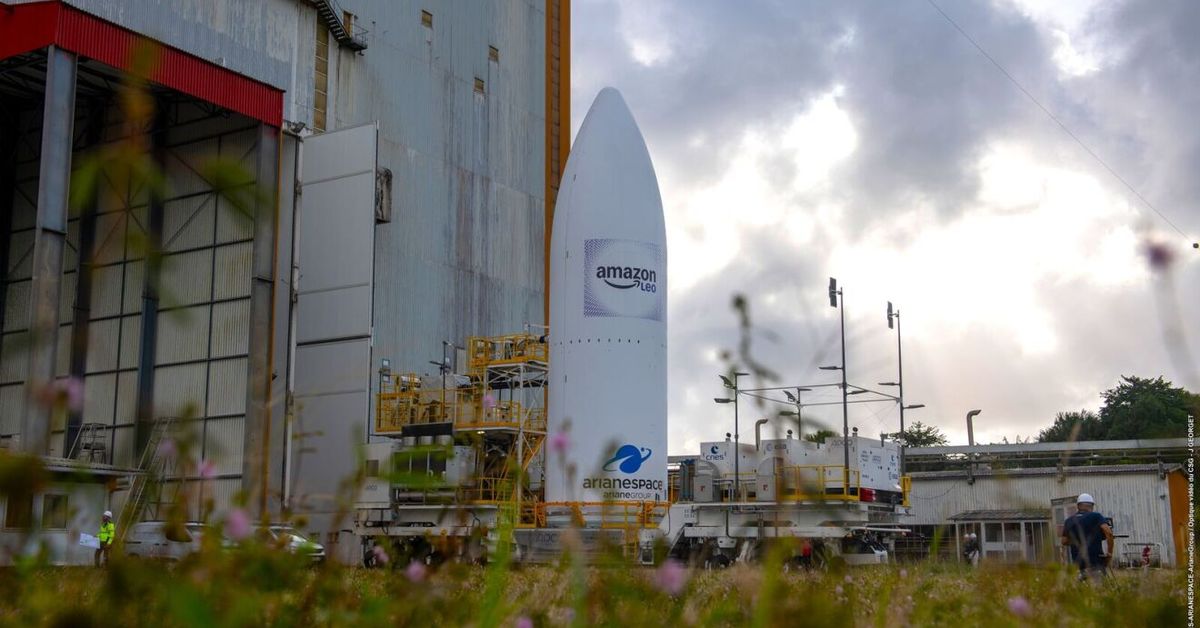 Primer gran lanzamiento de satélites del año de Amazon Leo en alianza con Arianespace