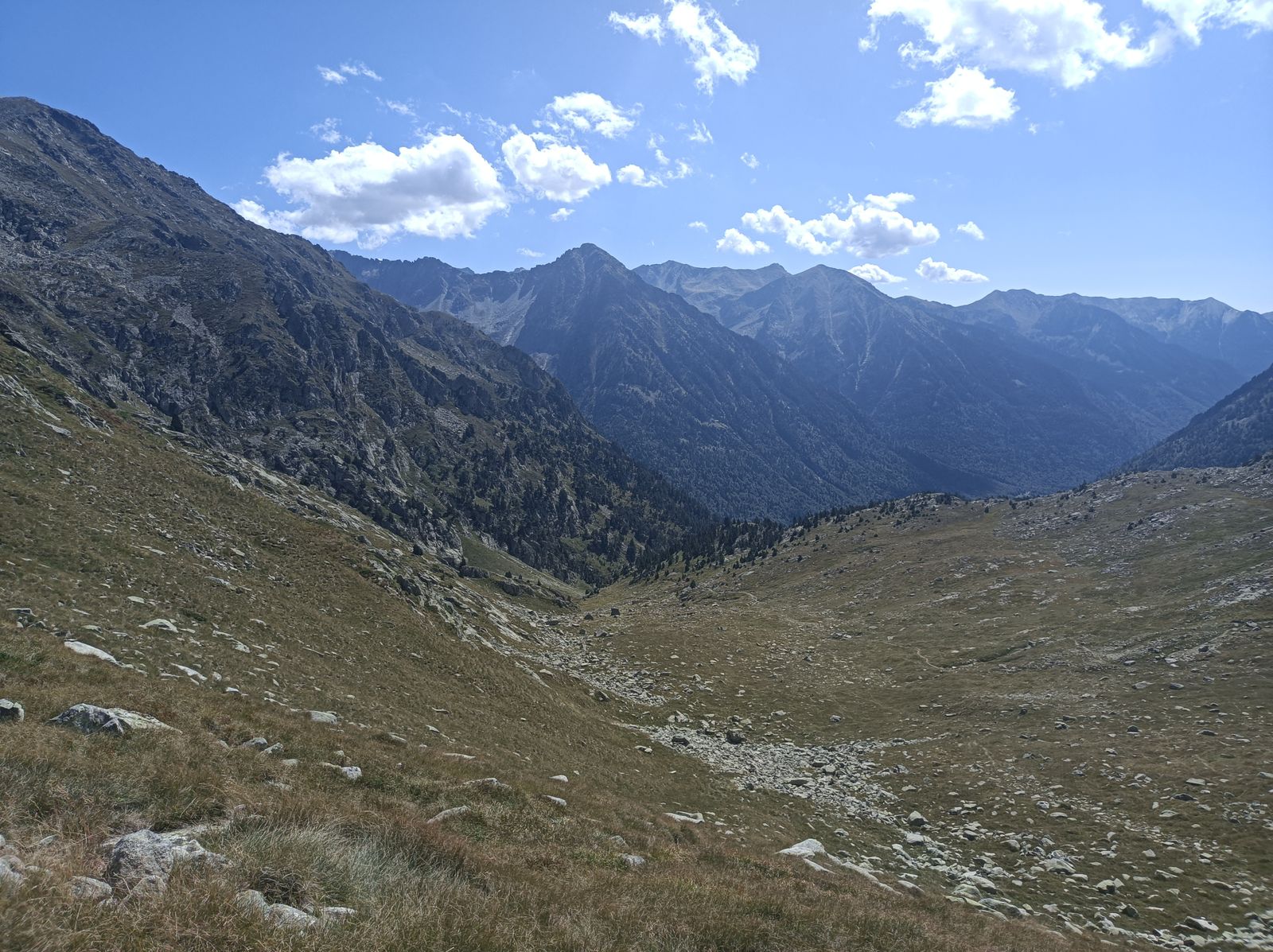 Esta cara de la montaña es más seca que la norte.