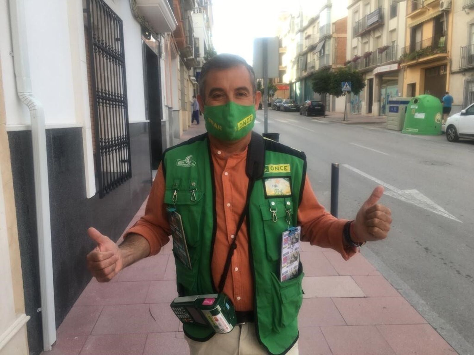 Francisco José de la Fe, el vendedor de la ONCE en Cabra.