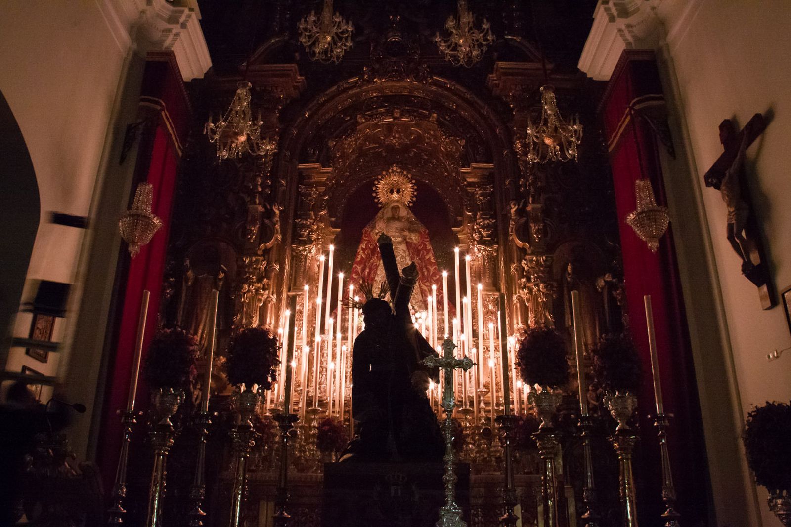 El Cristo de las Tres Caídas de Triana no fue a Santa Ana durante sus cultos