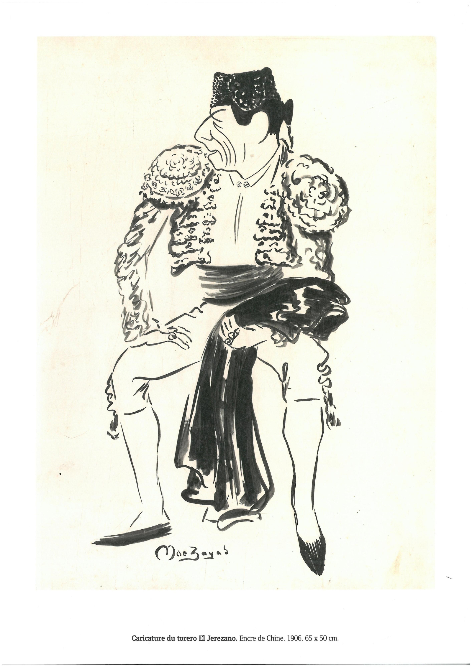 Dibujo del torero El Jerezano.