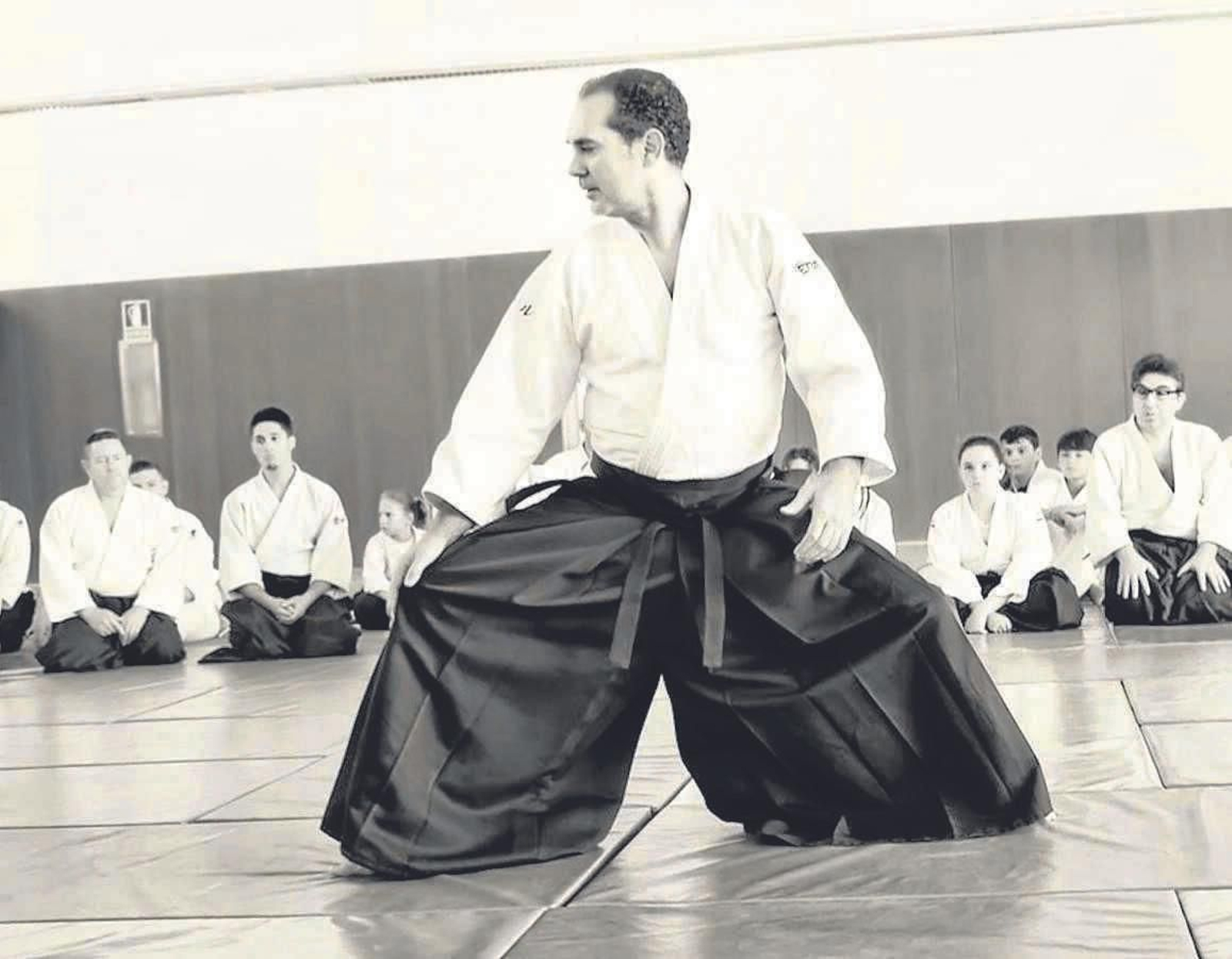 Exhibición de César Febles, una eminencia en el aikido.