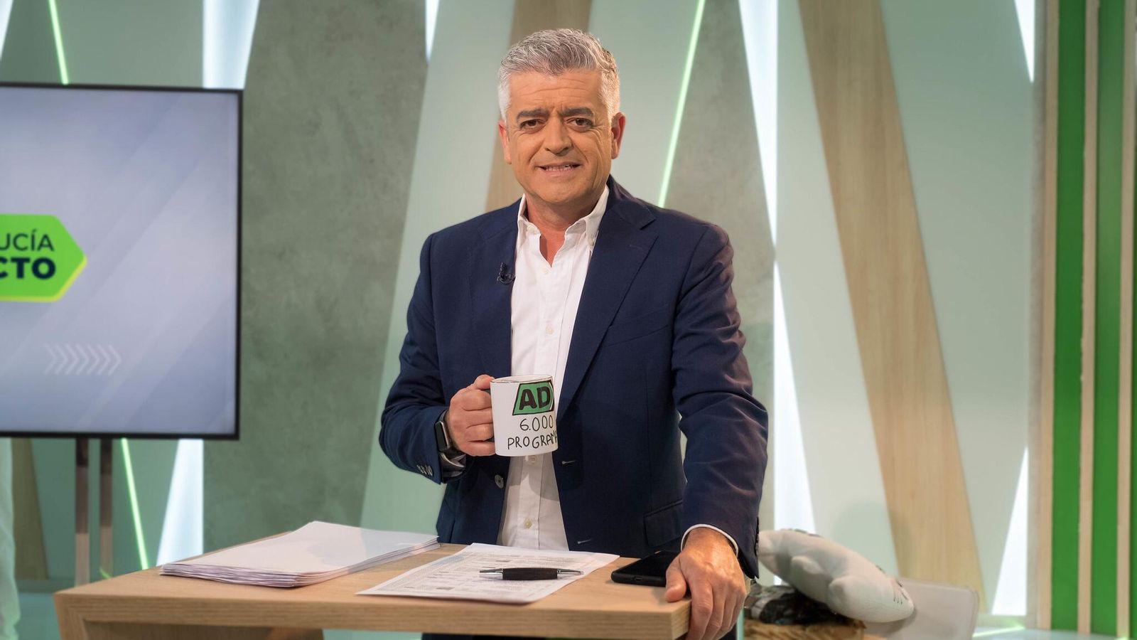 Modesto Barragán en el plató de 'Andalucía Directo'