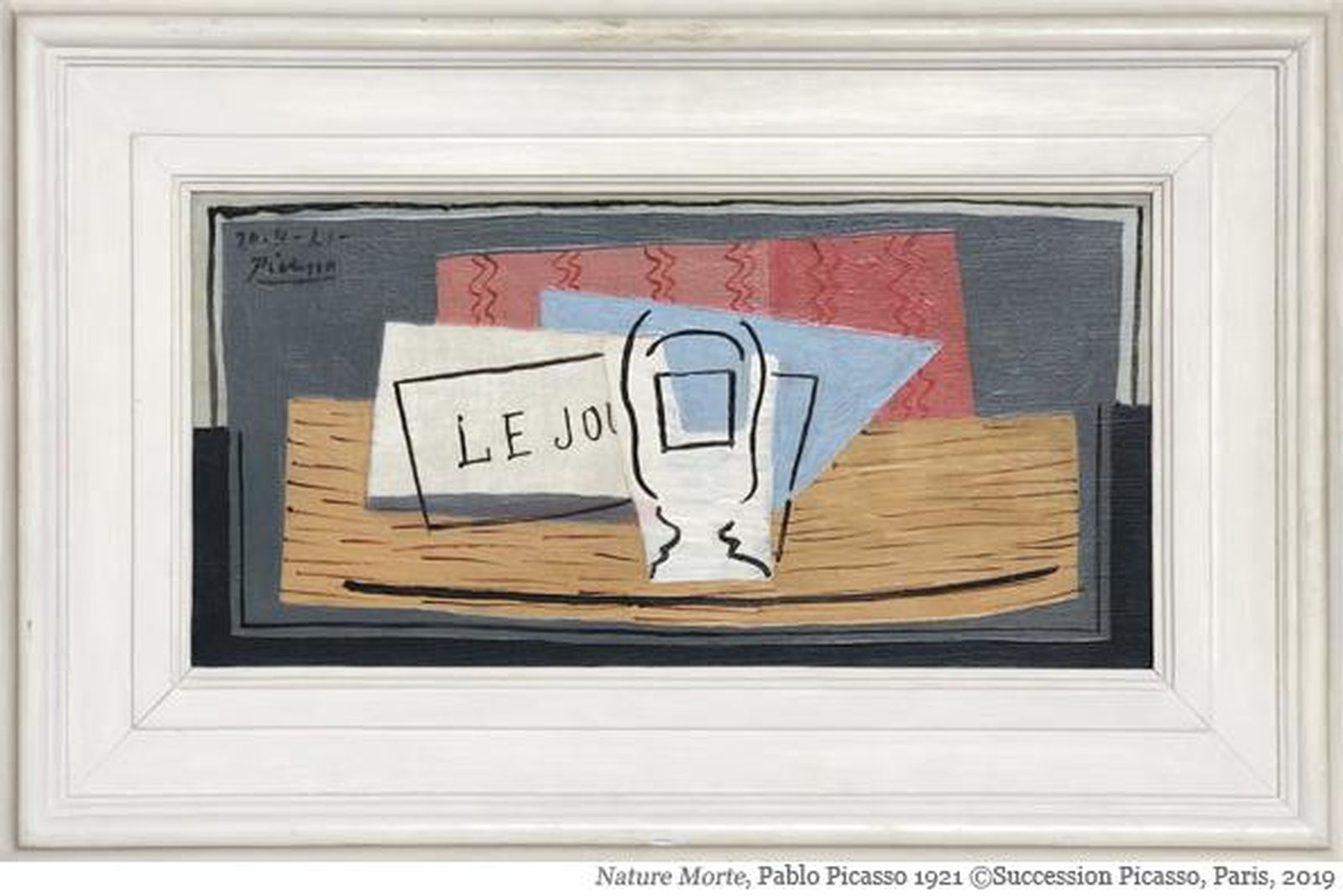 'Nature morte' (1921), bodegón pintado por Pablo Picasso.