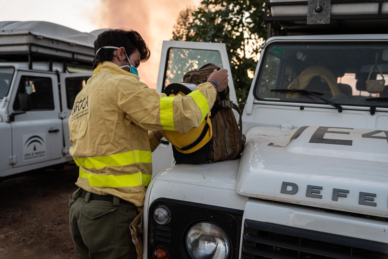 Imágenes del incendio en La Zarza