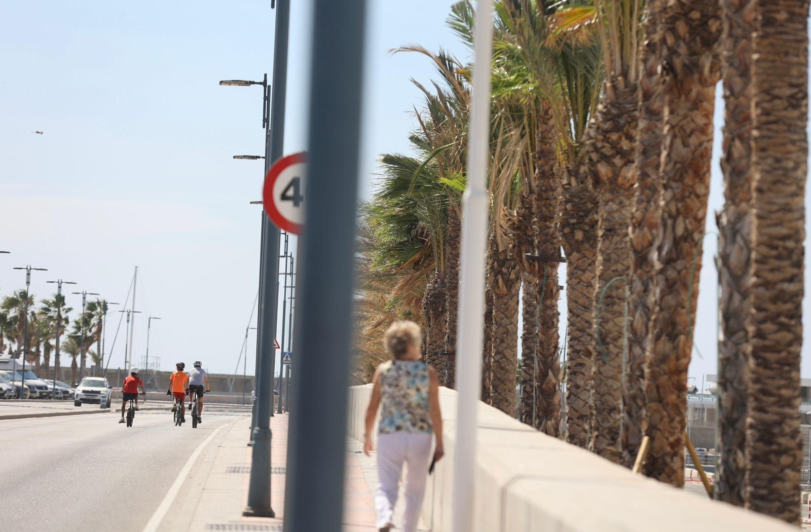 Las fotos del día de fuertes vientos en las playas de Málaga